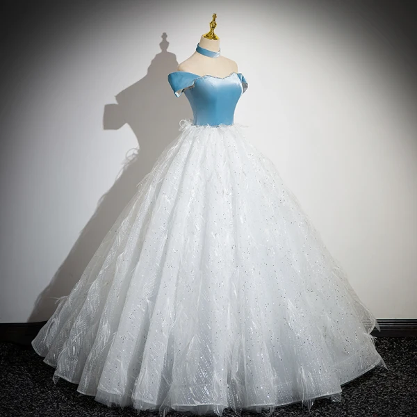 Schöne Weiß Strass Pailletten Quaste Ballkleider 2024 Ballkleid Off Shoulder Ärmellos Rückenfreies Lange Ball Festliche Kleider
