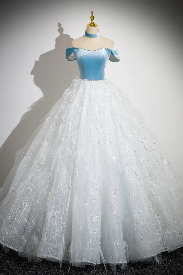 Schöne Weiß Strass Pailletten Quaste Ballkleider 2024 Ballkleid Off Shoulder Ärmellos Rückenfreies Lange Ball Festliche Kleider