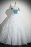 Schöne Weiß Strass Pailletten Quaste Ballkleider 2024 Ballkleid Off Shoulder Ärmellos Rückenfreies Lange Ball Festliche Kleider