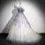 Chic / Beautiful Multi-Colors Beading Sequins Prom Dresses 2024 Ball Gown Off-The-Shoulder Sleeveless Backless Floor-Length / Long Prom Formal Dresses
