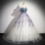 Chic / Beautiful Multi-Colors Beading Sequins Prom Dresses 2024 Ball Gown Off-The-Shoulder Sleeveless Backless Floor-Length / Long Prom Formal Dresses
