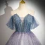 Chic / Beautiful Multi-Colors Beading Sequins Prom Dresses 2024 Ball Gown Off-The-Shoulder Sleeveless Backless Floor-Length / Long Prom Formal Dresses