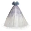 Chic / Beautiful Multi-Colors Beading Sequins Prom Dresses 2024 Ball Gown Off-The-Shoulder Sleeveless Backless Floor-Length / Long Prom Formal Dresses