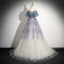 Chic / Beautiful Multi-Colors Beading Sequins Prom Dresses 2024 Ball Gown Off-The-Shoulder Sleeveless Backless Floor-Length / Long Prom Formal Dresses