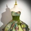 Fashion Sage Green Pleated Prom Dresses 2024 Ball Gown Strapless Sleeveless Backless Floor-Length / Long Prom Formal Dresses