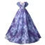 Flower Fairy Multi-Colors Appliques Pearl Rhinestone Glitter Prom Dresses 2024 Ball Gown Strapless Sleeveless Backless Floor-Length / Long Prom Formal Dresses