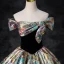 Fancy Multi-Colors Prom Dresses 2024 Ball Gown Off-The-Shoulder Bow Short Sleeve Backless Floor-Length / Long Prom Formal Dresses