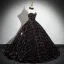 Glitzernden Multifarben Pailletten Ballkleider 2024 Ballkleid Bandeau Ärmellos Rückenfreies Sweep / Pinsel Zug Ball Festliche Kleider