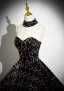 Glitzernden Multifarben Pailletten Ballkleider 2024 Ballkleid Bandeau Ärmellos Rückenfreies Sweep / Pinsel Zug Ball Festliche Kleider