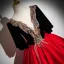 Elegant Red Beading Pearl Sequins Prom Dresses 2024 Ball Gown Scoop Neck Short Sleeve Backless Floor-Length / Long Prom Formal Dresses