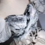 Elegant White Printing Prom Dresses 2024 Ball Gown Off-The-Shoulder Puffy Short Sleeve Backless Floor-Length / Long Prom Formal Dresses