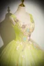 Chic / Beautiful Sage Green Beading Sequins Appliques Prom Dresses 2024 Ball Gown V-Neck Sleeveless Backless Floor-Length / Long Prom Formal Dresses