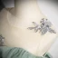 Elegant Sage Green Appliques Lace Flower Pearl Prom Dresses 2024 Ball Gown Scoop Neck Sleeveless Backless Floor-Length / Long Formal Dresses