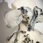 Fashion Champagne Printing Prom Dresses 2024 Ball Gown Off-The-Shoulder Short Sleeve Backless Floor-Length / Long Formal Dresses