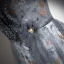 Chic / Beautiful Grey Beading Glitter Sequins Prom Dresses 2024 A-Line / Princess V-Neck Sleeveless Backless Floor-Length / Long Formal Dresses