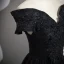 Elegant Black Beading Sequins Prom Dresses 2024 A-Line / Princess Off-The-Shoulder Short Sleeve Backless Floor-Length / Long Formal Dresses