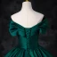 Elegant Dark Green Satin Prom Dresses 2024 Ball Gown Strapless Sleeveless Backless Floor-Length / Long Prom Formal Dresses