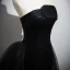 Sexy Noire Robe De Bal 2024 Trompette / Sirène Bustier Sans Manches Dos Nu Train De Balayage Robe De Ceremonie
