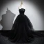 Sexy Noire Robe De Bal 2024 Trompette / Sirène Bustier Sans Manches Dos Nu Train De Balayage Robe De Ceremonie