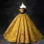 Élégant Noire Doré Impression Robe De Bal 2024 Robe Boule Bustier Sans Manches Dos Nu Longue Promo Robe De Ceremonie