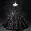 Sparkly Multi-Colors Sequins Black Prom Dresses 2024 Ball Gown Off-The-Shoulder Sleeveless Backless Floor-Length / Long Prom Formal Dresses