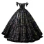 Sparkly Multi-Colors Sequins Black Prom Dresses 2024 Ball Gown Off-The-Shoulder Sleeveless Backless Floor-Length / Long Prom Formal Dresses