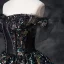 Sparkly Multi-Colors Sequins Black Prom Dresses 2024 Ball Gown Off-The-Shoulder Sleeveless Backless Floor-Length / Long Prom Formal Dresses