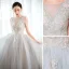 Chic / Beautiful Sky Blue Rhinestone Lace Flower Prom Dresses 2023 A-Line / Princess Scoop Neck Sleeveless Backless Floor-Length / Long Prom Formal Dresses
