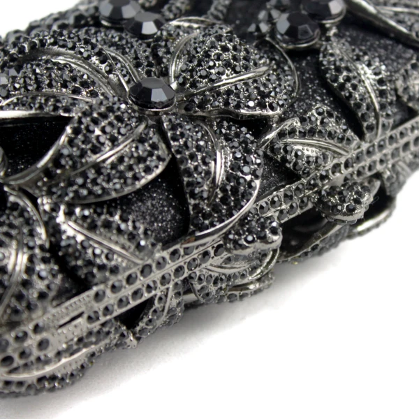 Szampan Frezowanie Kopertówki Przebili Rhinestone Metal Koktajlowe Wieczorowe Luksusowe Akcesoria 2019