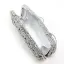 Luxury / Gorgeous Silver Clutch Bags Metal Beading Pierced Rhinestone Handmade  Wedding Cocktail Party Evening Party Accessories 2019