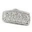 Luxury / Gorgeous Silver Clutch Bags Metal Beading Pierced Rhinestone Handmade  Wedding Cocktail Party Evening Party Accessories 2019