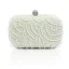 Luxury / Gorgeous White Clutch Bags Beading Pearl Rhinestone Handmade  Wedding Cocktail Party Evening Party Prom Accessories 2019