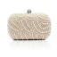 Luxury / Gorgeous White Clutch Bags Beading Pearl Rhinestone Handmade  Wedding Cocktail Party Evening Party Prom Accessories 2019