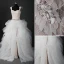 Stunning Champagne Wedding Dresses 2017 Ball Gown Outdoor / Garden Sleeveless Appliques Lace Tulle Beading Pearl Backless Court Train
