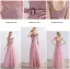 Affordable Bridesmaid Dresses 2017 A-Line / Princess Short Sleeve Backless Pearl Tulle Sash Floor-Length / Long Wedding Party Dresses
