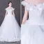 Chic / Beautiful Flower Wedding Dresses 2017 Off-The-Shoulder Outdoor / Garden White Ball Gown