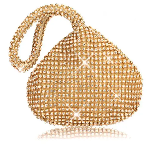 Modern / Fashion Silver Clutch Bags Beading Rhinestone Metal Cocktail Party Evening Party Accessories 2019