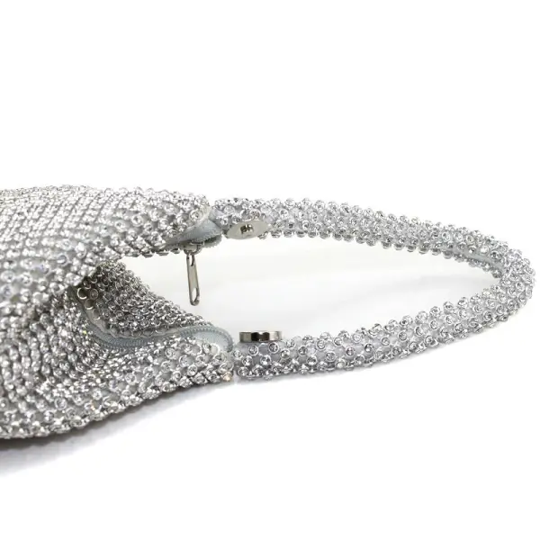Modern / Fashion Silver Clutch Bags Beading Rhinestone Metal Cocktail Party Evening Party Accessories 2019