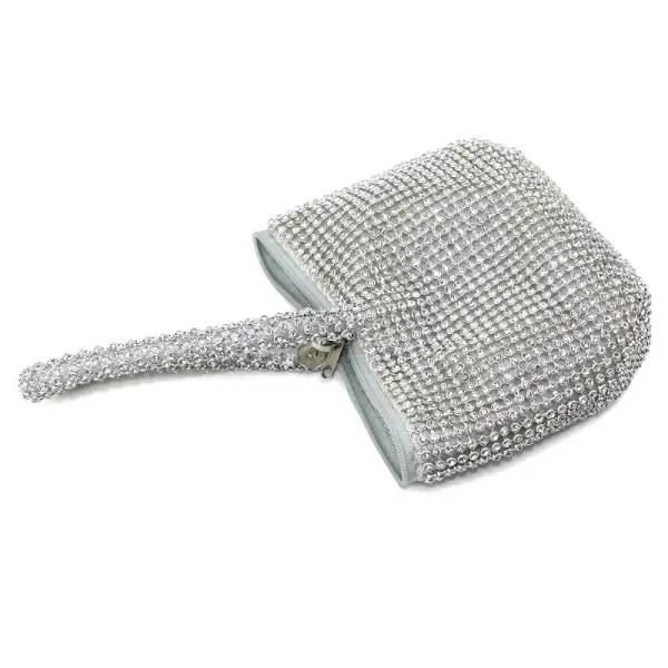 Modern / Fashion Silver Clutch Bags Beading Rhinestone Metal Cocktail Party Evening Party Accessories 2019