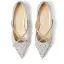 Charmant Multi-Couleurs Faux Diamant Plate Chaussure De Mariée 2022 Cuir X-Strap À Bout Pointu Mariage Talons