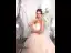 Luxus / Herrlich Champagner Brautkleider / Hochzeitskleider 2019 A Linie Plissee Bandeau Perlenstickerei Spitze Blumen Ärmellos Rückenfreies Kapelle-Schleppe