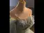 Elegant Sky Blue Beading Sequins Prom Dresses 2023 Ball Gown Scoop Neck Short Sleeve Backless Bow Floor-Length / Long Prom Formal Dresses