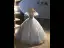 Fashion Sky Blue Sequins Prom Dresses 2023 Ball Gown Off-The-Shoulder Short Sleeve Backless Floor-Length / Long Prom Formal Dresses