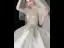 Vintage / Retro Ivory Beading Rhinestone Sequins Satin Wedding Dresses 2024 Ball Gown V-Neck Long Sleeve Backless Chapel Train Wedding