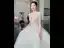 Charming White Beading Sequins Court Train Wedding Dresses 2024 Ball Gown Scoop Neck Short Sleeve Backless Wedding