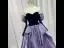 Fashion Lavender Cascading Ruffles Prom Dresses 2024 Ball Gown Off-The-Shoulder Long Sleeve Backless Floor-Length / Long Prom Formal Dresses