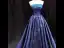 Starry Sky Navy Blue Prom Dresses 2024 Ball Gown Strapless Sleeveless Court Train Ruffle Backless Formal Dresses