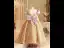 Bling Bling Gold Beading Sequins Birthday Flower Girl Dresses 2024 Ball Gown Scoop Neck Puffy Short Sleeve Backless Bow Floor-Length / Long