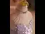 Sparkly Lavender Beading Sequins Rhinestone Birthday Flower Girl Dresses 2024 Ball Gown High Neck Sleeveless Backless Floor-Length / Long