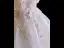 Charmant Blanche Perle Faux Diamant En Dentelle Fleur Appliques Robe De Mariée Courte 2024 De l'épaule Sans Manches Dos Nu Courte Robe De Mariée